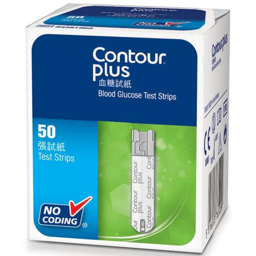 瑞士 Ascensia Contour Plus 血糖試紙 (50塊/盒) (日本製造)