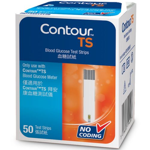 瑞士 Ascensia Contour TS 血糖試紙 (50塊/盒) (日本製造)