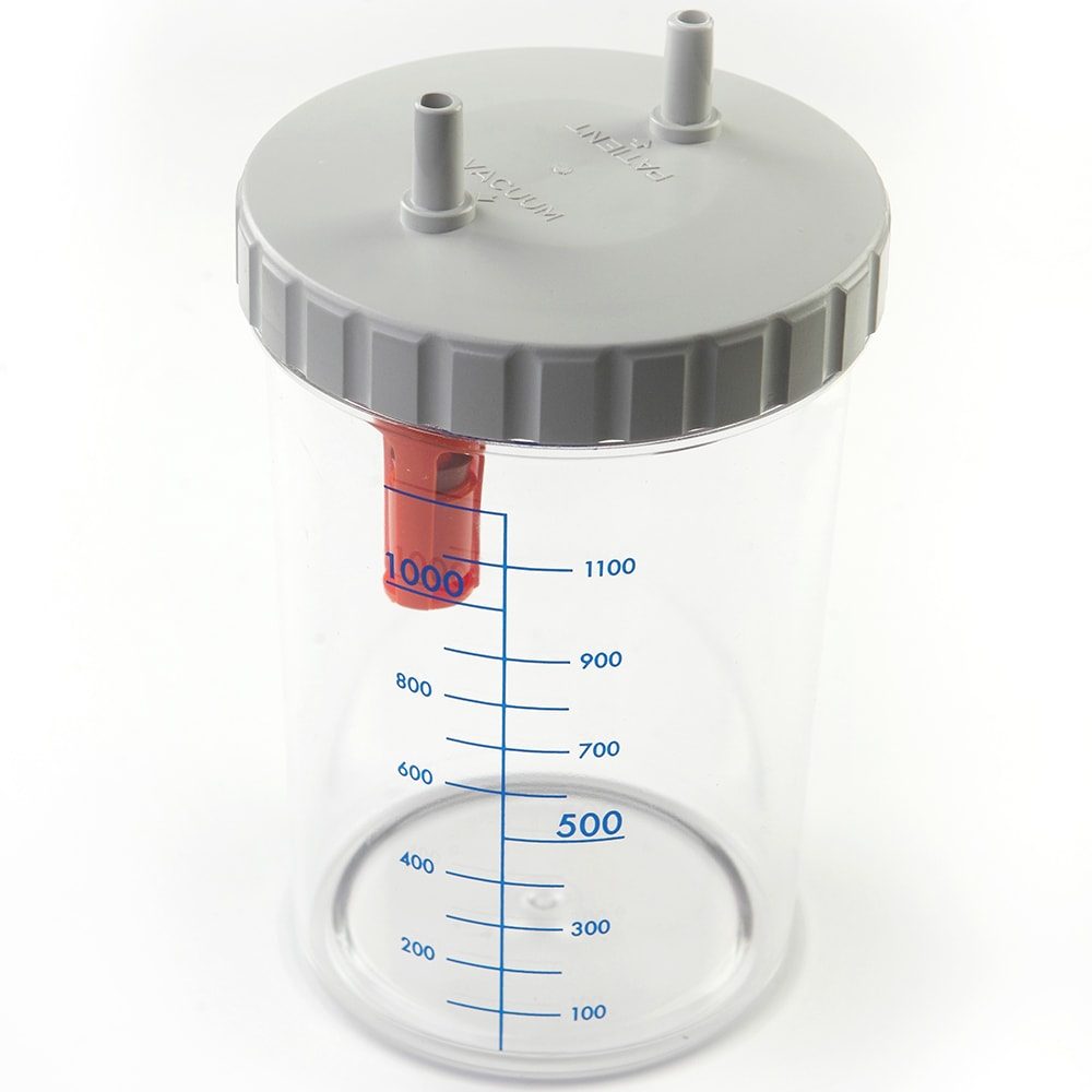 儲痰樽連蓋 (1000ml) - 適用於 Ca-mi 抽痰機 (New Hospivac 400除外)