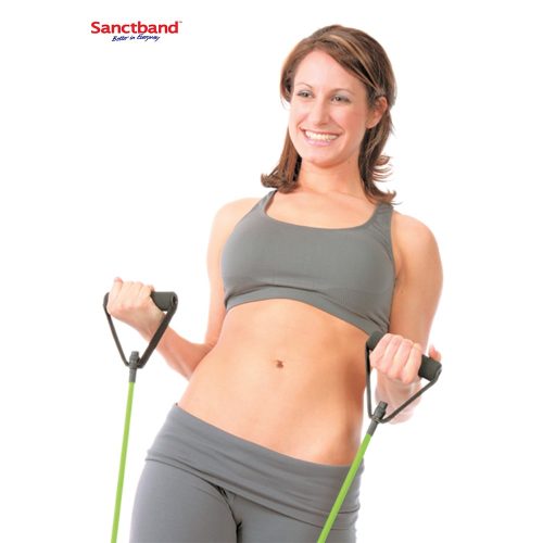 Alternative view of 馬來西亞 Sanctband 練力管連手柄 (備6級抗阻力) (馬來西亞製造)