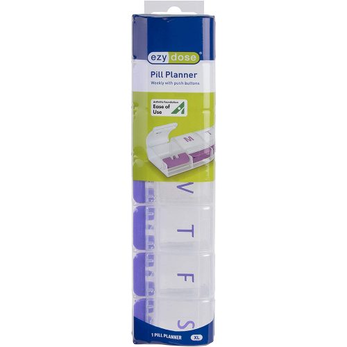 美國 Ezy Dose 1週7格藥盒 (輕鬆按掣開蓋) - XL (67571)