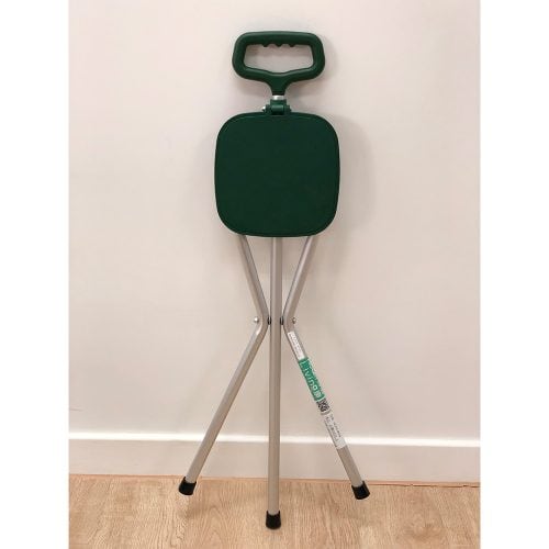 Alternative view of 【排隊神器】台灣 B3091-A 可摺式拐杖椅/士的櫈 (台灣製造)