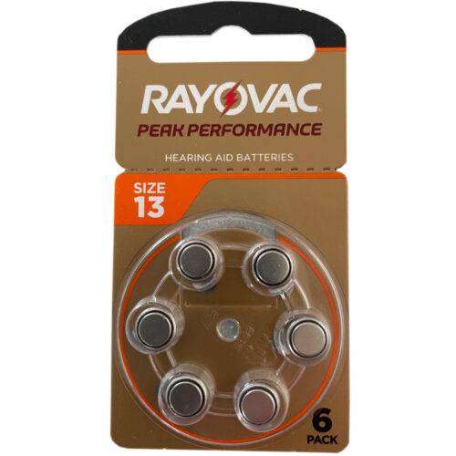 Rayovac 助聽器電池 - 13號 (英國製造)