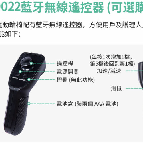 Alternative view of 藍牙無線遙控器 - 適用於 Advanced Traveler 電輪