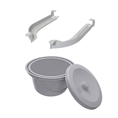 圓形便桶 (80209265)、圓形便桶路軌 (對) (80209258) - 適用於 Etac Clean、Swift Mobile Tilt 2 便椅