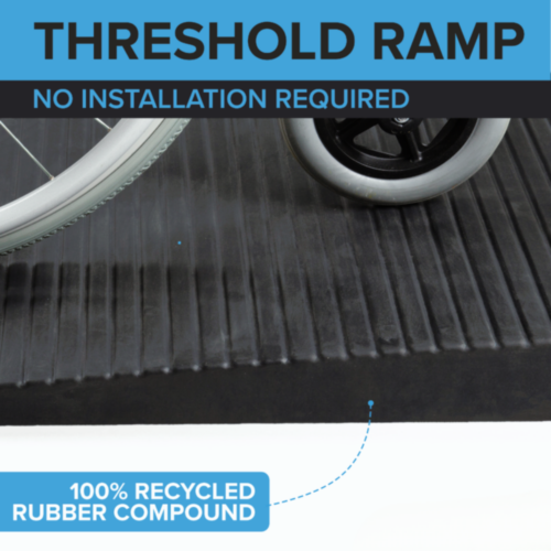 Alternative view of 橡膠門檻斜坡/斜台【8個高度選擇：0.8-4.5cm高】【免費幫顧客更改闊度】【承重600磅】