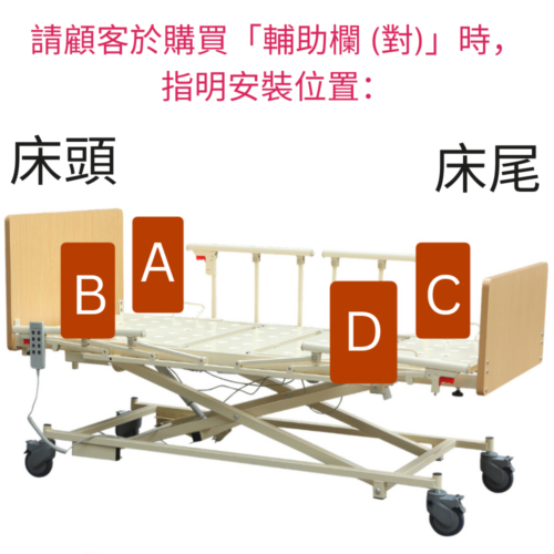 Alternative view of 輔助欄 (對) - 適用於 Advanced Home Basic 床
