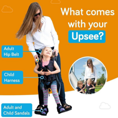 美國 Sunrise Leckey Firefly Upsee 輔助學步穿戴裝置 (Size L：適合7-8歲兒童)【英國製造】