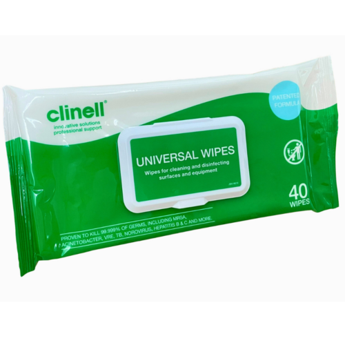 Alternative view of 英國 Clinell 無酒精清潔消毒濕紙巾 (40片/包) (CLI-CW40)