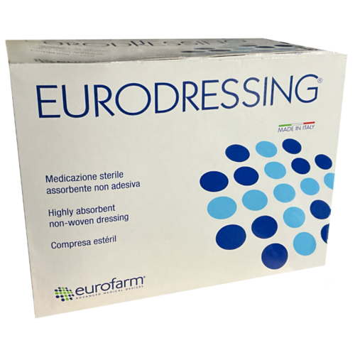 意大利 Eurodressing 吸收性無紡布紗布 - 5 x 7.5cm (盒裝：100片)【意大利製造】