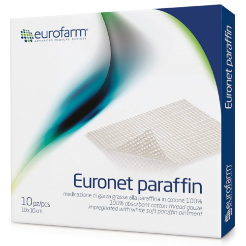 意大利 Euronet Paraffin 無菌紗布 - 10 x 10cm (盒裝：10片)【意大利製造】