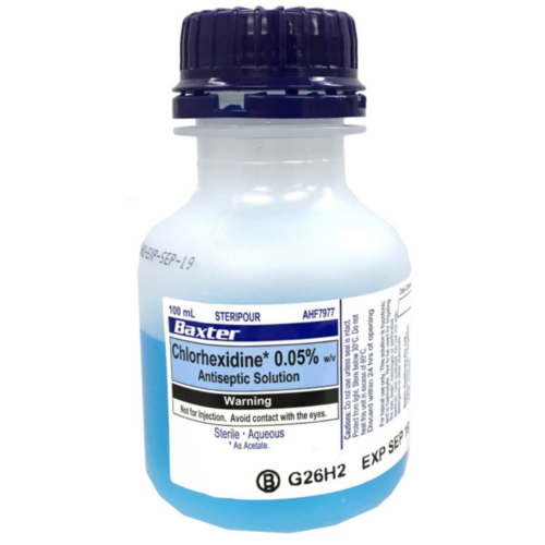 Alternative view of 美國 Baxter 0.05% Chlorhexidine 傷口清洗消毒藥水 (藍水)【澳洲製造】【3個容量：100 / 500 / 1000ml】