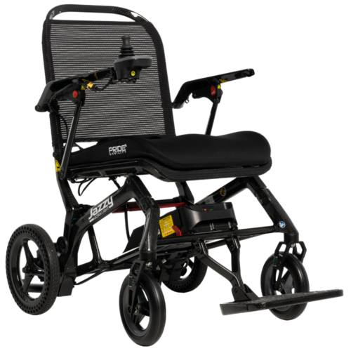 美國 Pride Jazzy Ultra Light 碳纖維電動輪椅【14.5kg】【承重300磅】【前輪有4組避震彈簧】【單電續航20km】【英國PG VR2「特別版」BLDC無刷控制器】【Jazzy Ultra Light港澳唯一獨家總代理】