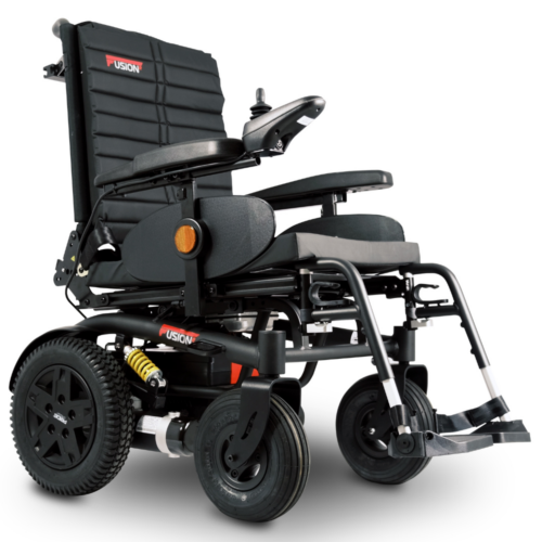 美國 Pride Fusion E 電動輪椅【LED照明燈】【10/14"前後轆】【350W電機】【承重330lb】【可後躺】【Fusion E港澳唯一獨家總代理】
