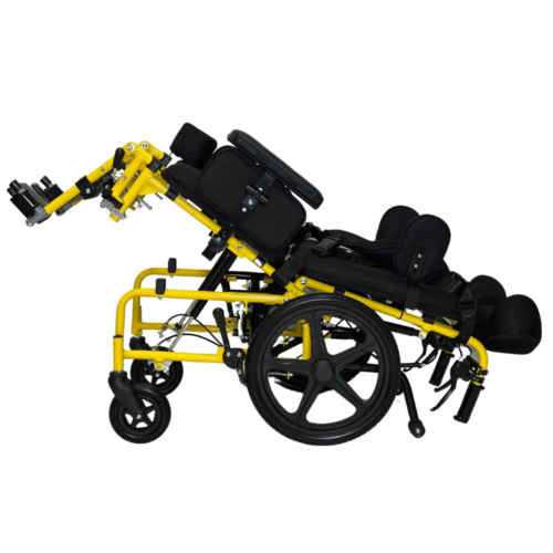 Alternative view of 美國 Advanced TIRE 36 高背傾斜及後躺輪椅【Tilt+Recline】【座闊可調】【有後手剎】【連頭枕、側墊、分腿柱、X形安全帶、骨科升降腳踏】【可摺合】