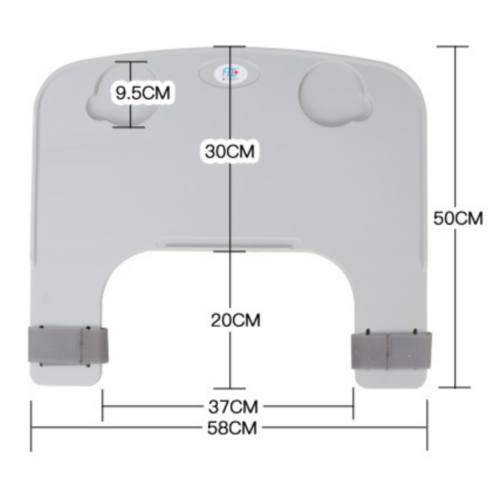 Alternative view of FMEC 膠輪椅枱板 (魔術貼帶固定)