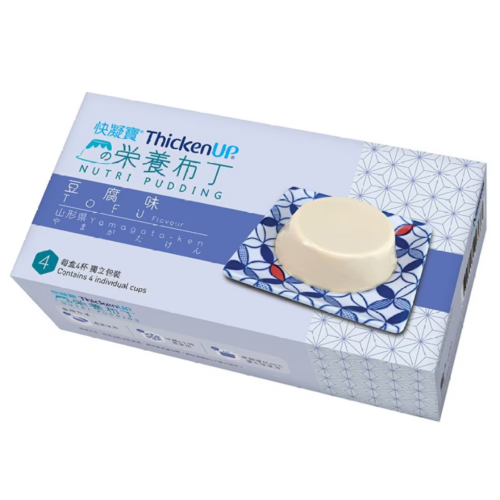瑞士 Nestle 雀巢 ThickenUp 快凝寶營養布丁 (禮盒裝) - 豆腐味 (盒裝：66g x 4杯)【4杯/盒，6盒/箱，如顧客想原箱買，可選數量為6個】