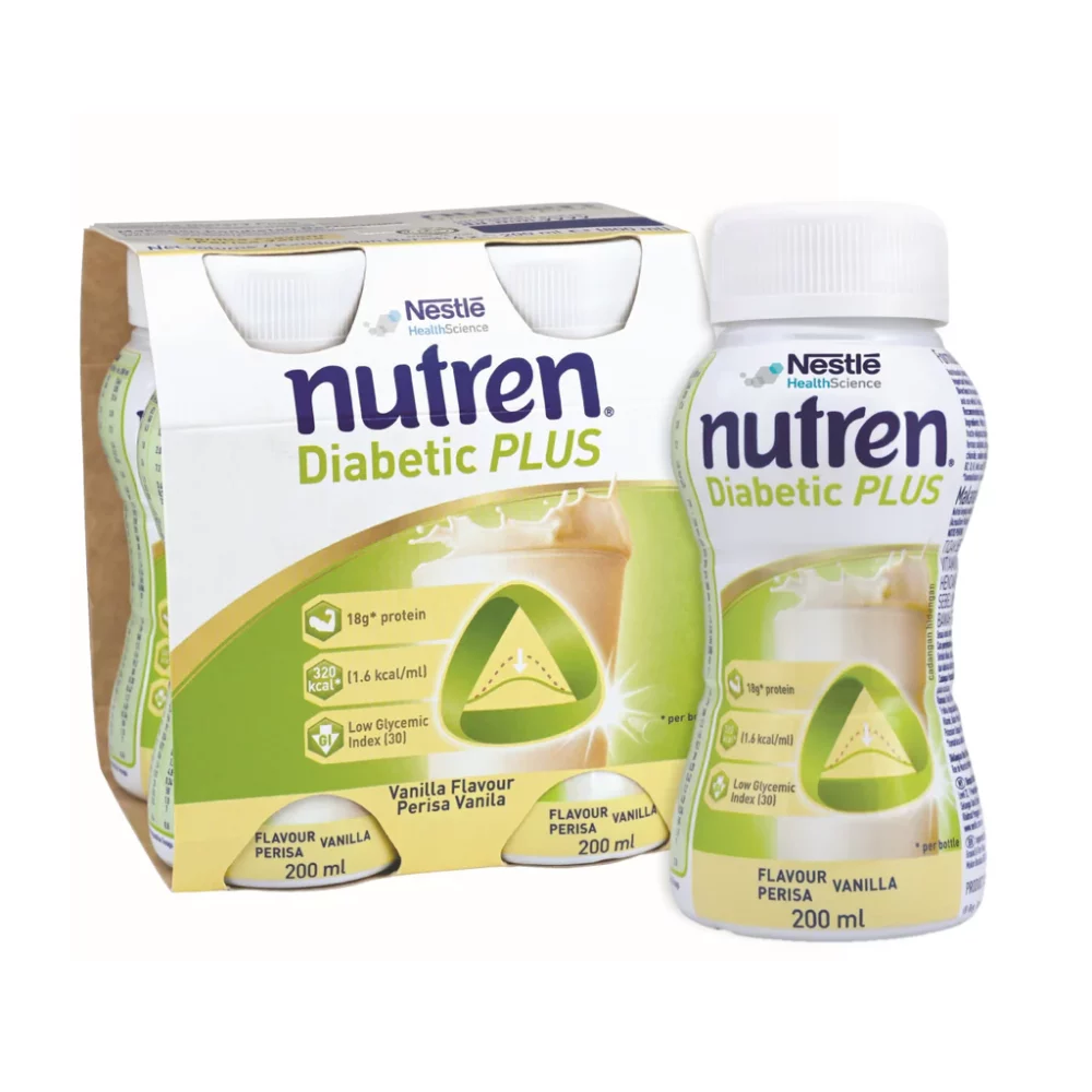 瑞士 Nestle 雀巢 Nutren Diabetic Plus 佳膳適糖營養補充品 (盒裝：200ml x 4支)