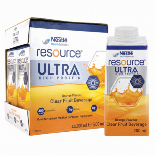 瑞士 Nestle 雀巢 Resource 力源素果萃高蛋白果味營養飲品 - 橙味 (盒裝：200ml x 4支)【4支/盒，6盒/箱，如顧客想原箱買，可選數量為6個】