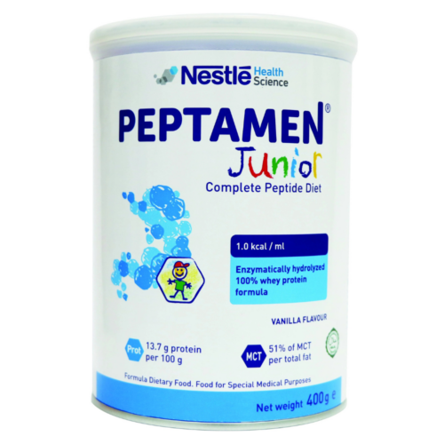瑞士 Nestle 雀巢 Peptamen Junior 兒童佳易得特別元素營養品 (400g)【12罐/箱,如顧客想原箱買,可選數量為12個】