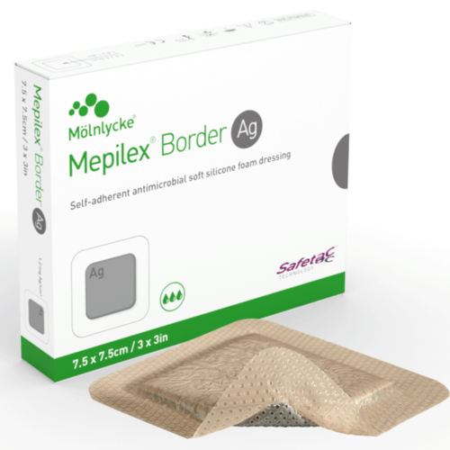 瑞典 Molnlycke Mepilex Border Ag 銀離子有邊型敷料貼【4個尺寸】【芬蘭製造】