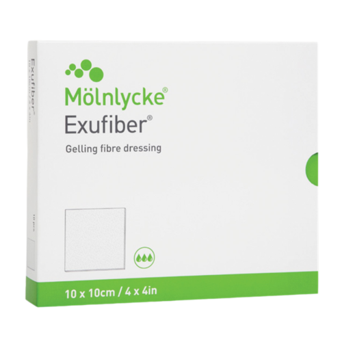 瑞典 Molnlycke Exufiber 高吸量親水凝膠水纖維敷料【4個尺寸】【英國製造】