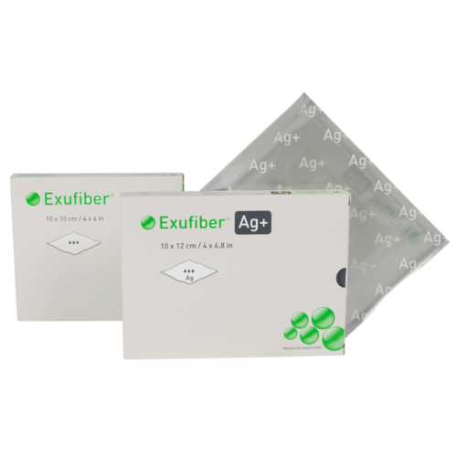 瑞典 Molnlycke Exufiber Ag+ 含銀抗菌水纖維敷料【3個尺寸】【英國製造】