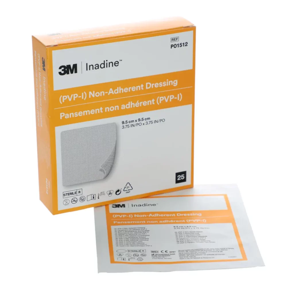 美國 3M Inadine (PVP-I) 非黏性敷料 - 9.5 x 9.5cm [P01512]【英國製造】