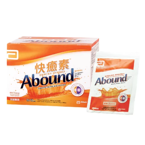 美國 Abbott 雅培 Abound 快癒素傷口癒合專用品 (盒裝：30包 x 24g) (橙味) [20054956] - 門市自取價-不設送貨