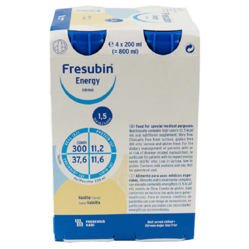 Alternative view of 德國 Fresenius Kabi Fresubin Energy 倍健康高能量營養品 - 雲呢拿味 (盒裝：200ml x 4支) [7273601]【4支/盒，6盒/箱，如顧客想原箱買，可選數量為6個】