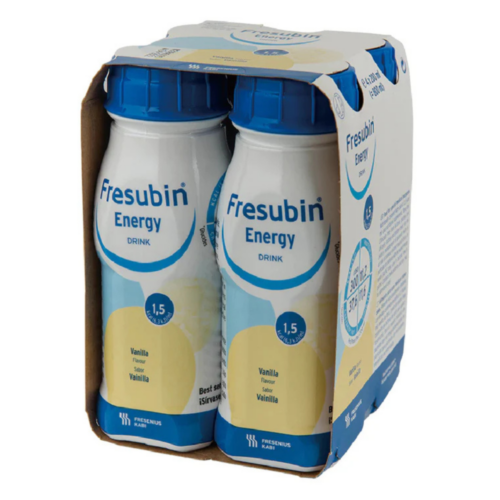 德國 Fresenius Kabi Fresubin Energy 倍健康高能量營養品 - 雲呢拿味 (盒裝：200ml x 4支) [7273601]【4支/盒，6盒/箱，如顧客想原箱買，可選數量為6個】