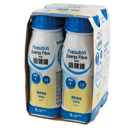 德國 Fresenius Kabi Fresubin Energy Fibre 倍健纖1.5千卡營養品 - 雲呢拿味 (盒裝：200ml x 4支)【4支/盒，6盒/箱，如顧客想原箱買，可選數量為6個】