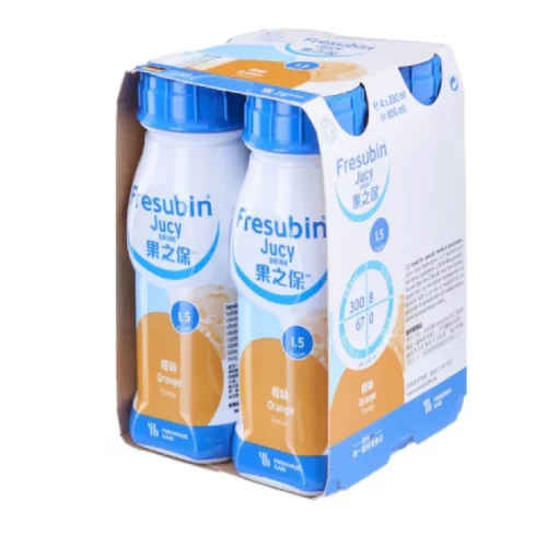 德國 Fresenius Kabi Fresubin Jucy 果之保營養品 - 橙味 (盒裝：200ml x 4支) [23217074 / 7768601]【4支/盒，6盒/箱，如顧客想原箱買，可選數量為6個】