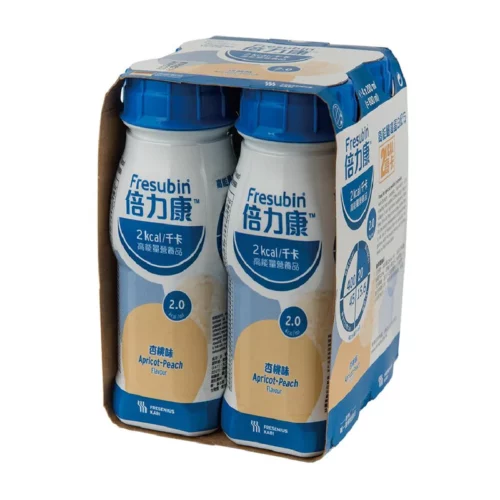 德國 Fresenius Kabi Fresubin 倍力康2千卡高能量營養品 - 杏桃味 (盒裝：200ml x 4支) [F01510X / 7489601]【4支/盒，6盒/箱，如顧客想原箱買，可選數量為6個】