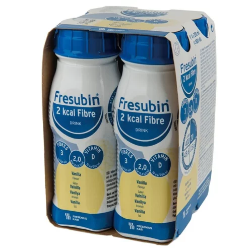 德國 Fresenius Kabi Fresubin Fibre 倍力康2千卡高能量纖維營養品 - 雲呢拿味 (盒裝：200ml x 4支) [7529601]【4支/盒，6盒/箱，如顧客想原箱買，可選數量為6個】