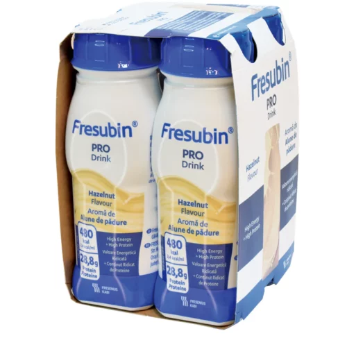 【清貨價：2025-10到期】德國 Fresenius Kabi Fresubin Pro 倍特康高能量營養品 - 榛子味 (盒裝：200ml x 4支) [7707601]【4支/盒，6盒/箱，如顧客想原箱買，可選數量為6個】