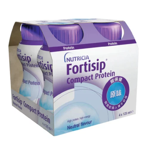 荷蘭 Nutricia Fortisip 營保健高能量高蛋白質營養品 - 原味 (盒裝：125ml x 4支) [H6540010059]【荷蘭製造】【4支/盒，6盒/箱，如顧客想原箱買，可選數量為6個】