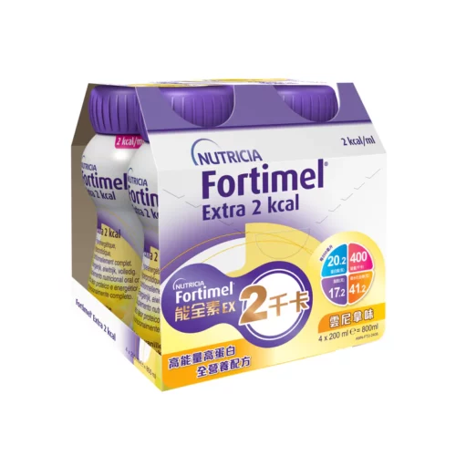 荷蘭 Nutricia Fortimel 能全素 EX 2千卡高能量營養品 - 雲尼拿味 (盒裝：200ml x 4支) [H6540010077]【荷蘭製造】【4支/盒，6盒/箱，如顧客想原箱買，可選數量為6個】