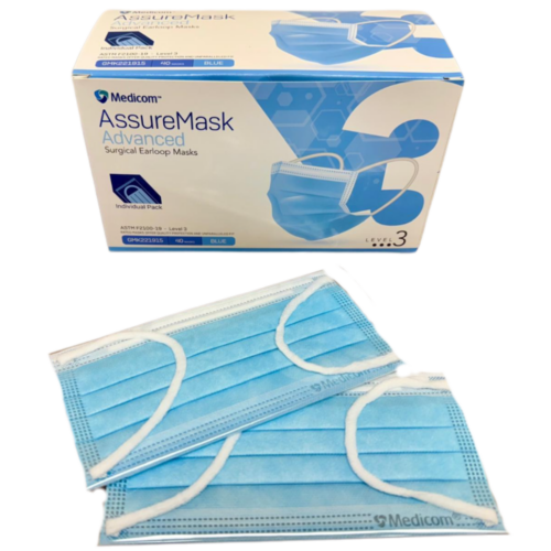 加拿大 Medicom AssureMask Advanced Level 3 成人醫用口罩 (盒裝：40片，獨立包裝) [GMK221915]