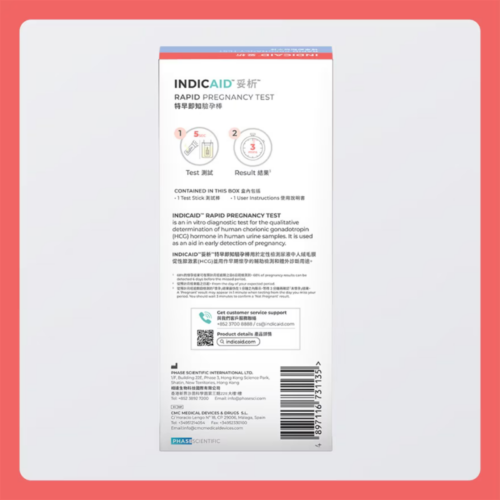 Alternative view of Indicaid 妥析特早即知驗孕棒