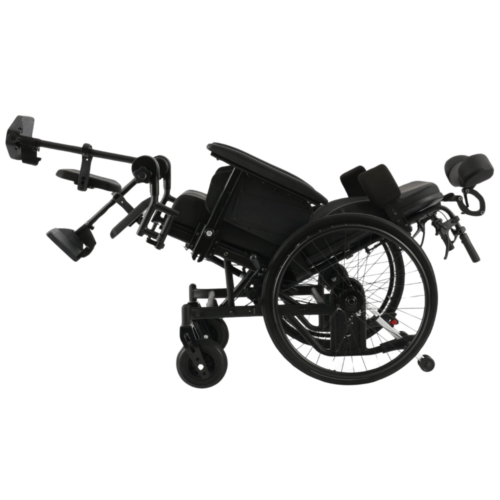 Alternative view of 美國 Advanced TIRE 16/8 高背傾斜及後躺輪椅【Tilt + Recline】【鼓剎】*圖中側墊及分腿柱需另購