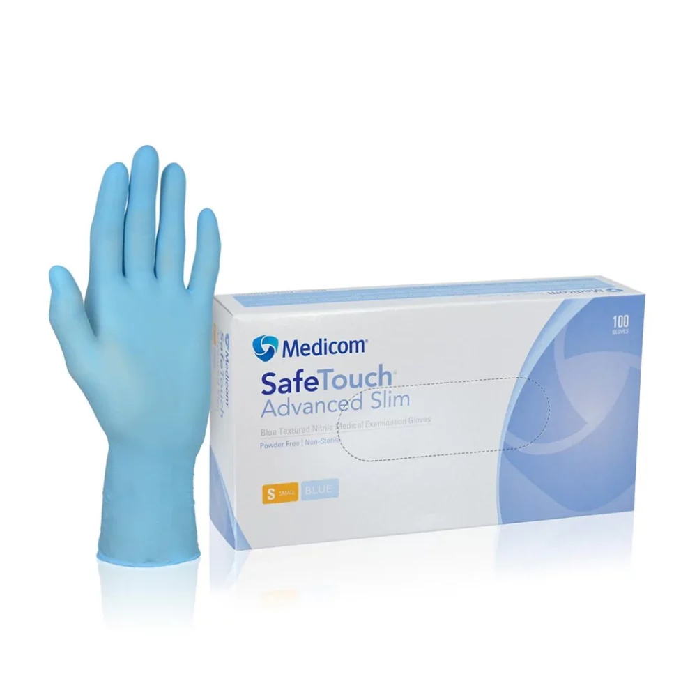 加拿大 Medicom SafeTouch Advanced Slim 無粉丁腈手套 (盒裝：100隻)【馬來西亞製造】