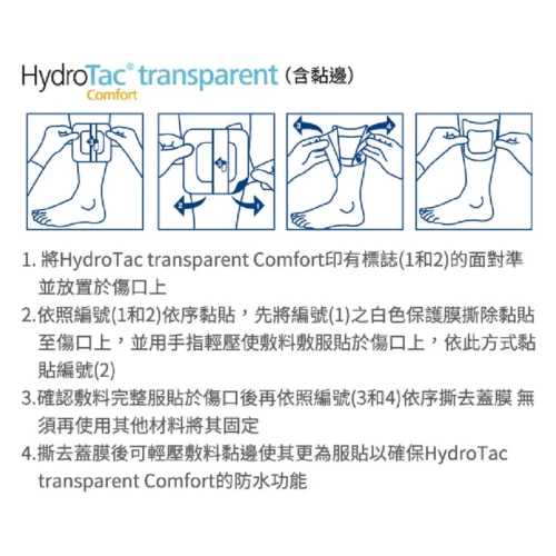 Alternative view of 德國 Hartmann HydroTac Transparent Comfort 舒緩防水透明水凝膠敷料 (燙傷適用)【4個尺寸】