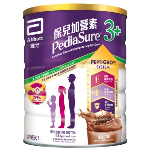 美國 Abbott 雅培 PediaSure 保兒加營素兒童成長奶粉 (850g) (朱古力味) - 3+ [20033392]【新加坡製造】
