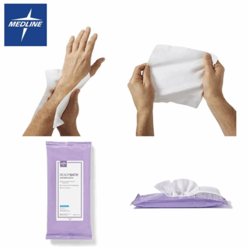 Alternative view of 美國 Medline 美蘭牌 ReadyBath 即用式免過水抹身布 (不含酒精) (包裝：5片) [CEK-MSC095307[1]]【坐月、長者、卧床人士恩物】