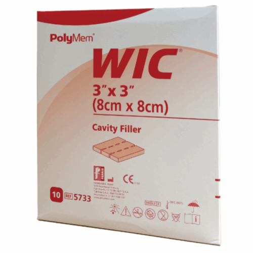 美國 PolyMem Wic Cavity Filler 多功能填充敷料 - 8 x 8cm (盒裝：10片) [WCS-5733]