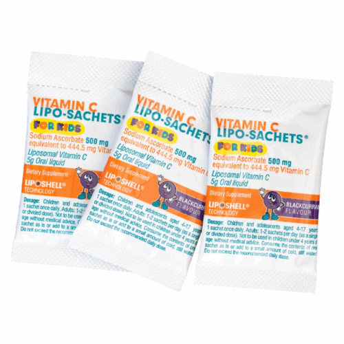 Alternative view of 紐西蘭 Lipo-Sachets 兒童利鉑脂質體維他命C (4歲+) (黑加侖子味) (盒裝：5g x 30包)【歐洲製造】