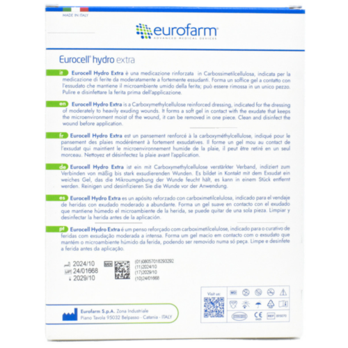 Alternative view of 意大利 Eurocell Hydro Extra 敷料 - 10 x 10cm (盒裝：10片) [DE17]【意大利製造】