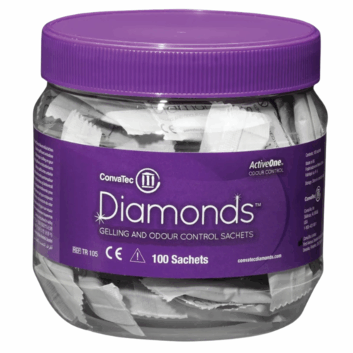 英國 Convatec 康復寶 Diamonds Gelling and Odoar Control Sachets 凝固除臭包 (盒裝：100包) [420791]