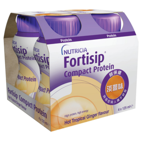 荷蘭 Nutricia Fortisip 營保健高能量高蛋白質營養品 - 淡薑味 (盒裝：125ml x 4支) [H6540010064]【荷蘭製造】【4支/盒，6盒/箱，如顧客想原箱買，可選數量為6】